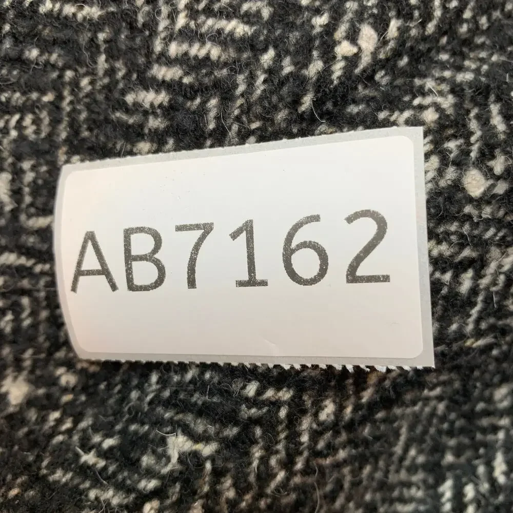 ZARA Bomber Jacket Women Medium Black Gray Zip Tweed Lined Classic - Picture 13 of 13